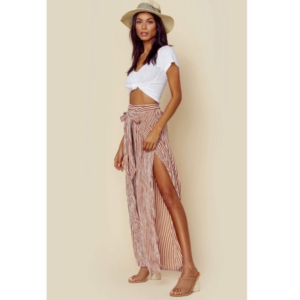 Faithfull The Brand Torrent Wide-Leg Split Pants - Picture 3 of 9